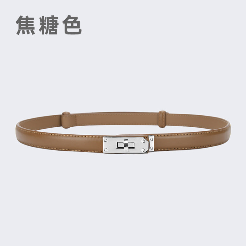 Wholesale women's thin belt skirt casual pants belt waist buckle belt